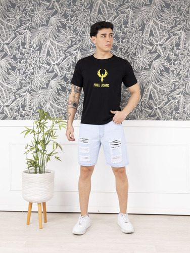 Bermuda Rasgada Hielo - Full Jeans