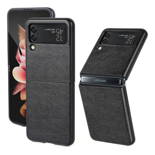 Funda Para Galaxy Z Flip 3 Negra Shockproof