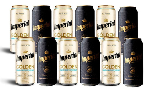 Cerveza Imperial Lata 473 - 6 Cream Stout - 6 Golden