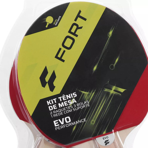 Kit Tênis De Mesa Fort Sports Evo Performance