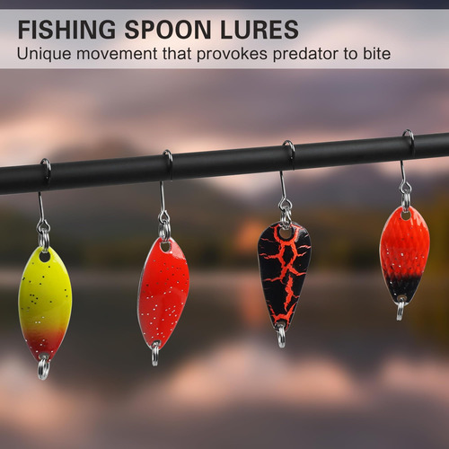 Cuchara De Pesca De Truchas Set De Señuelo De Un Solo Gancho