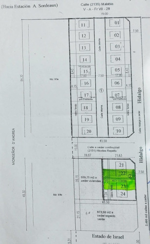 Terreno En Venta En Adolfo Sourdeaux 