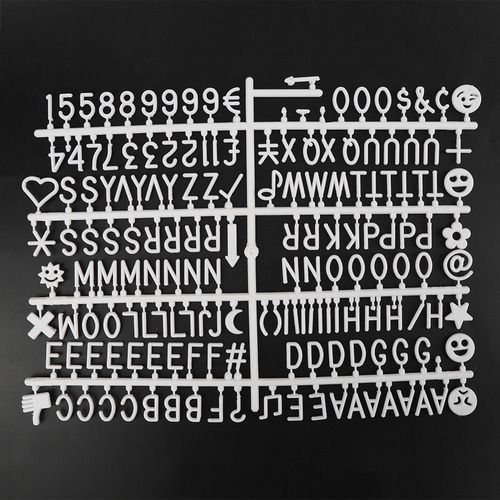 Letrero De Fieltro Para Tablero De Mensajes, Letras Intercam