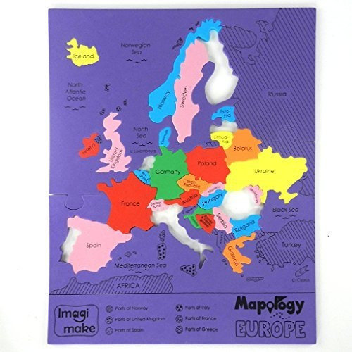 Imagimake Mapology: Mapa De Europa Puzzle.
