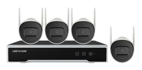 Imagen 1 de 5 de Kit Camaras Nvr 4ch Exterior Inalambricas Wifi 1tb C/audio