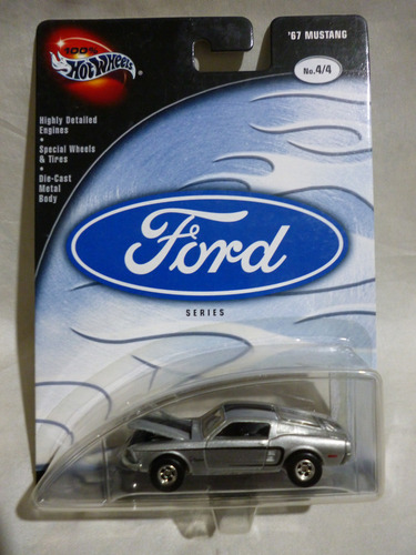 Hot Wheels 67 Mustang 4/4 - J P Cars Gris