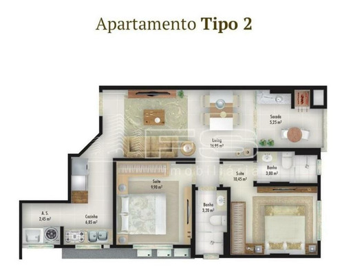 Imagem 11 de 11 de Residencial Paradisus 2 Dormitórios Itapema - 2828