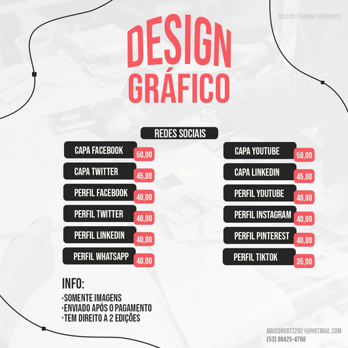 Imagem 1 de 1 de Serviço Design Gráfico