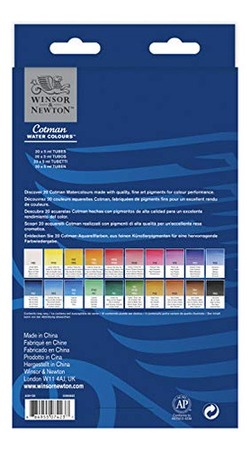 Winsor & Newton Cotman Watercolour-20 X 5ml Tube Set, 12 Cou