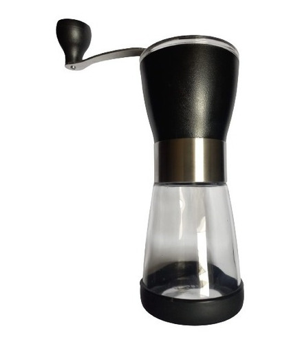 Molinillo De Café Manual Ceramica Acero Y Plastico Negro