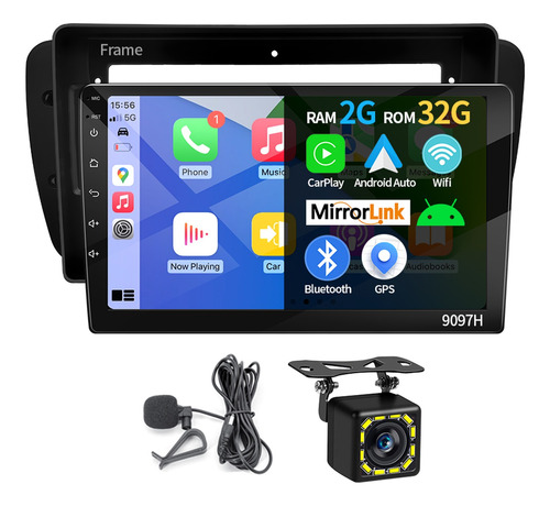 9'' 2+32g Carplay Gps Auto Estéreo Pantalla Para Seat Ibiza