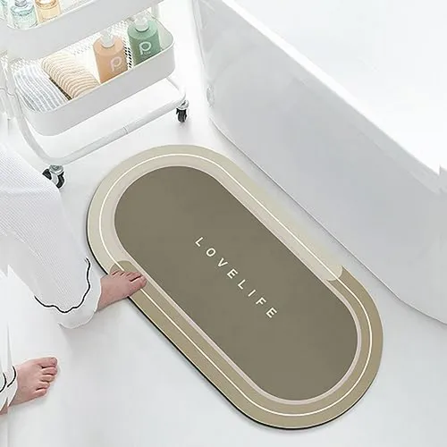 Tapete De Baño Antideslizante, Absorbente Y De Secado Rápido