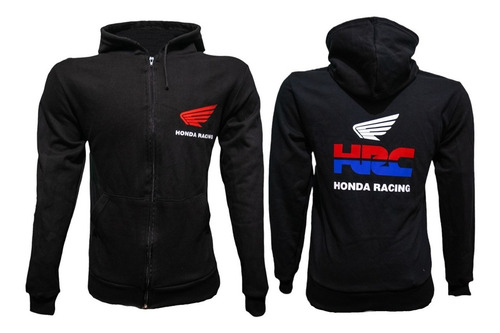 Imagen 3 de 7 de Buzo Canguro Honda Capucha Moto Racing Motoscba