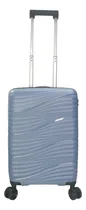 Comprar Valija De Cabina Chica Avion Carry On Low Cost 18 Rigida De Mano Con Ruedas Extraibles Y Giratorias 360 Azul Acero