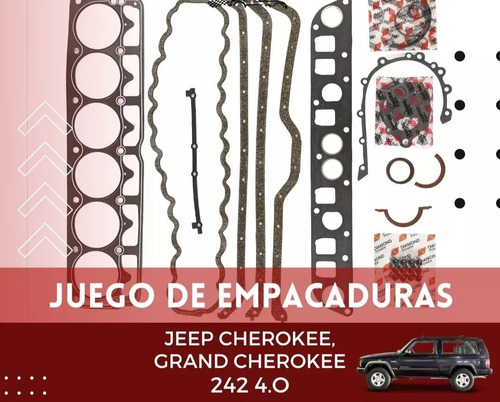 Juego De Empacaduras Jeep Cherokee Wrangler 4.0/ Año 87/06