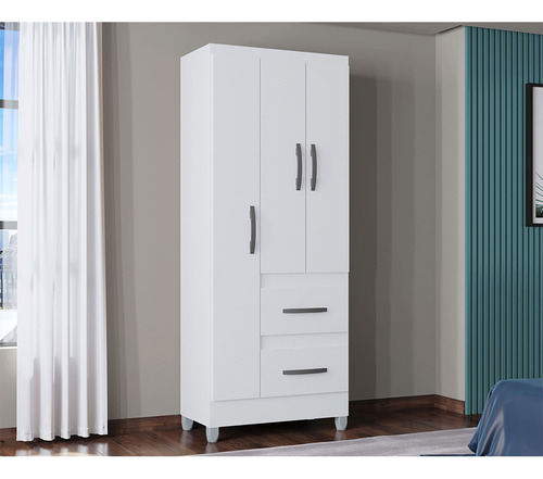 Guarda Roupa Capri Com 3 Portas E 2 Gavetas Poquema
