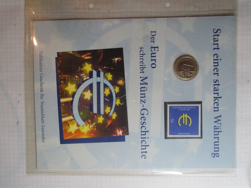 Alemania Numisbrief 1 Euro 2002 H1