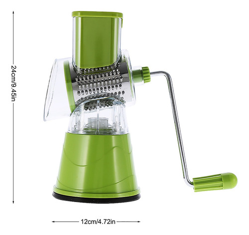 Rallador Manual Tambor Giratorio Para Queso Acero Inoxidable