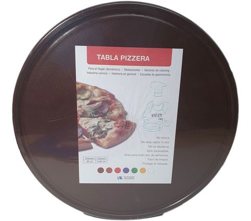 Tabla Pizzera Picar De Corte 36cm Plastico Polipropileno