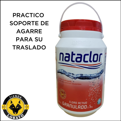 Cloro Granulado Nataclor Piscina Venecita Revestida X 5 Kg