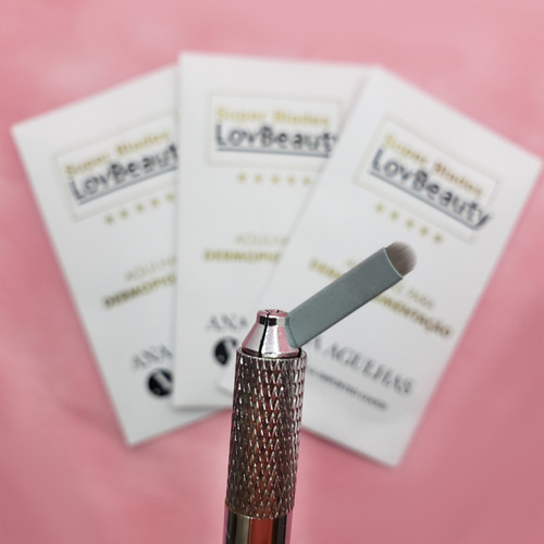 50 Lâminas Super Blade 18u Lovbeauty 0.18mm Microblading