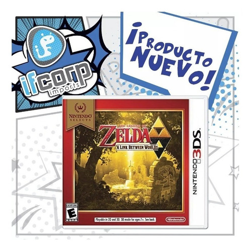 Videojuego The Legend Of Zelda A Link Between Worlds Nintendo 3ds 