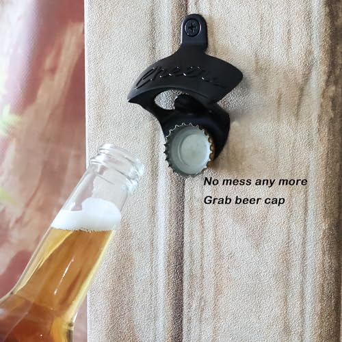 Abridor De Cerveza Cheers Montado En La Pared, Tapa Magnétic