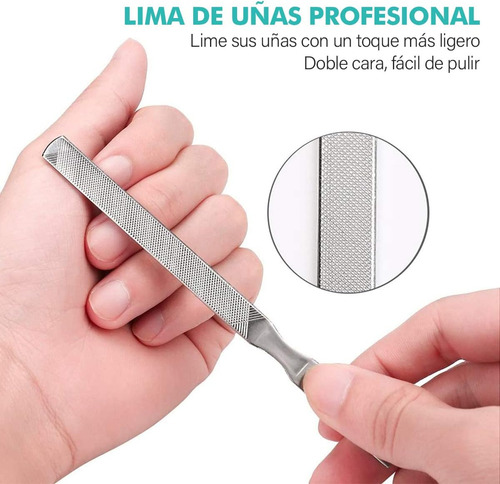 6 Piezas Kit Nail Clipper Trimmer,juego Pedicura Profesional
