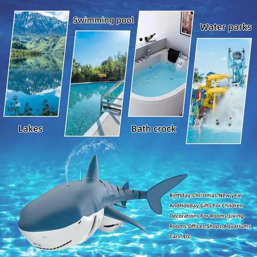 Simulación A Control Remoto Shark Para Niños Con Luces