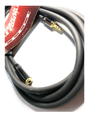 Cable Extension De Audifonos Y Microfono Uso Rudo 3 Mts