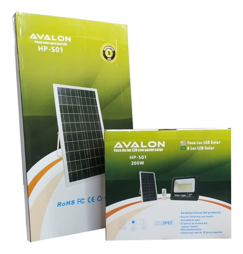 Foco Solar Led 200w C Sensor Patio Jardin Calles Exterio