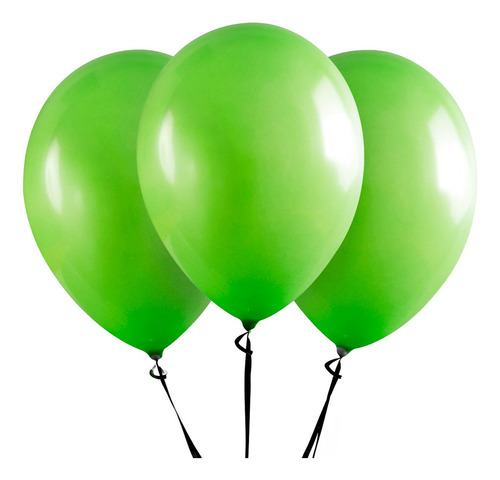 Balão Aniversário 12 Polegadas Profissional Art-latex 50und Cor Verde/Lima
