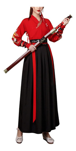 Traje De Espadachín Chino Bordado Tradicional Hanfu Traje Ho