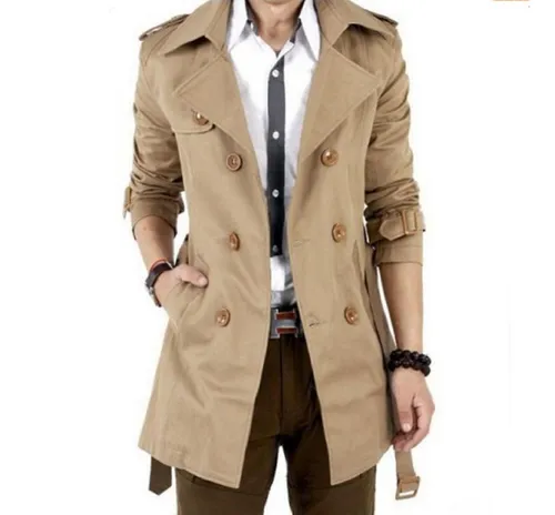 Sobretudo Casual Masculino Europeu Importado Frete Gr tis