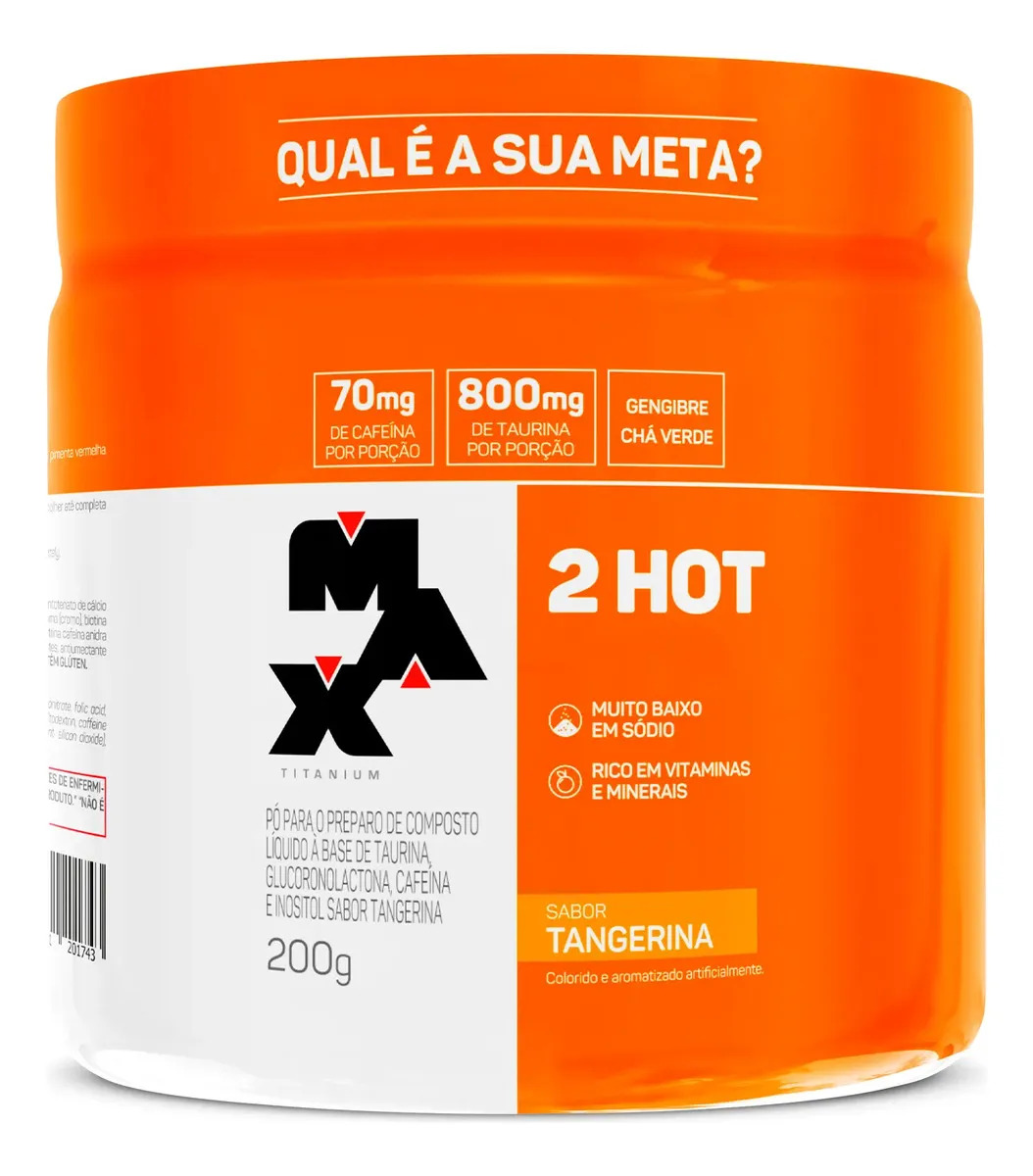 Termogênico Ultimate 2Hot Max Titanium Tangerina 200g