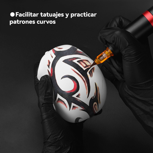 Atomus Skull Tattoo Silicone Simulation For Tattoo Praticemodelo De Simulación 3d 11*8,3*7,5cm, Silicona Elástica Suave, Un Objeto Para Múltiples Usos
