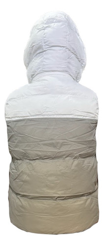 Chaleco Hombre Combinado Capucha Desmontable Puffer Inflado