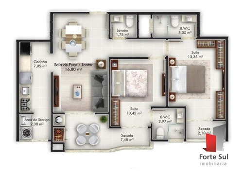 Imagem 8 de 12 de Ótimos Apartamentos Com 02 Ou 03 Suítes - Bem Localizado!!! - L263 - 4848777