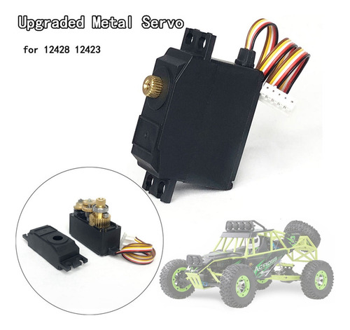 Servo De Engranaje Metálico De 5 Cables For Wltoys 12428 124