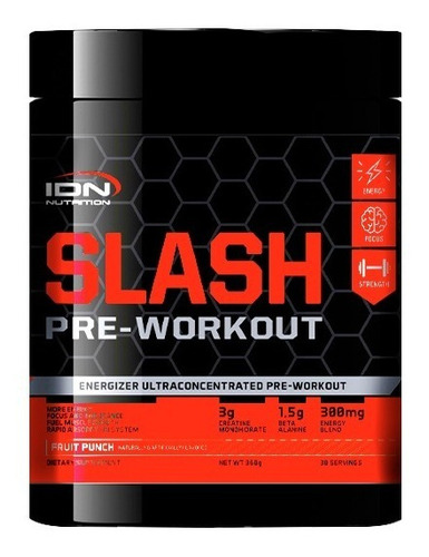 Slash Pre-workout Idn - Pre Entreno Sabor Ponche De Frutas