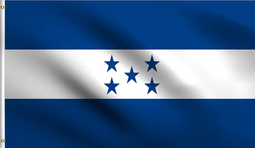 Bandera Pais Honduras 1.5m X 90cm Hondureña Poliester Futbol