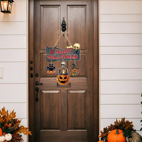 2 Adornos Colgantes De Papel Para Halloween, Decoraciones De