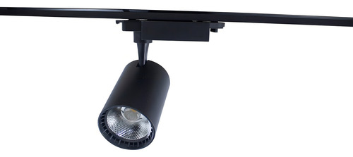 Lampara De Riel Dirigible Led 15w Kit 4 Pza Negra Luz Neutra Color Negro