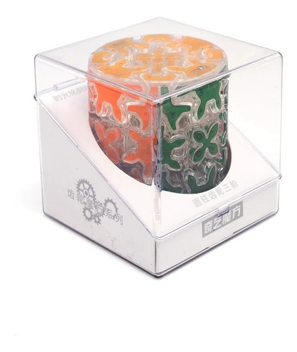 Cubo Rubik Qiyi Gear Cylinder Transparente - Nuevo Original