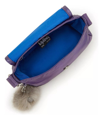 Bolsa Kipling Sabian Color Metallic Mauve