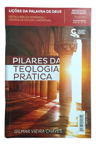 Revista Ebd Central Gospel Jovens E Adultos Nº 70 - Professo