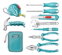 Comprar Kit Herramientas Manuales 9 Pcs Estuche Total Thkthp90097 Color Turquesa