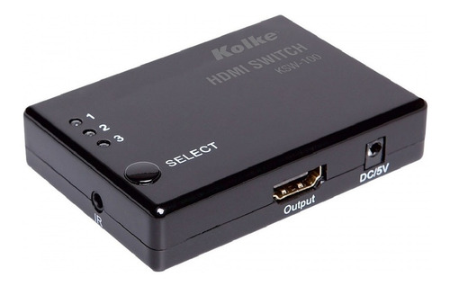 Imagen 1 de 6 de Switch Selector Hdmi 4k 3 A 1 Automatico Y Control Remoto