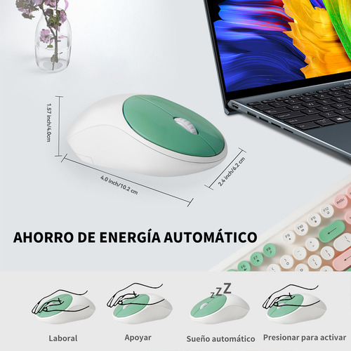 Kit De Teclado Y Ratón Inalámbricos Ergonómicos