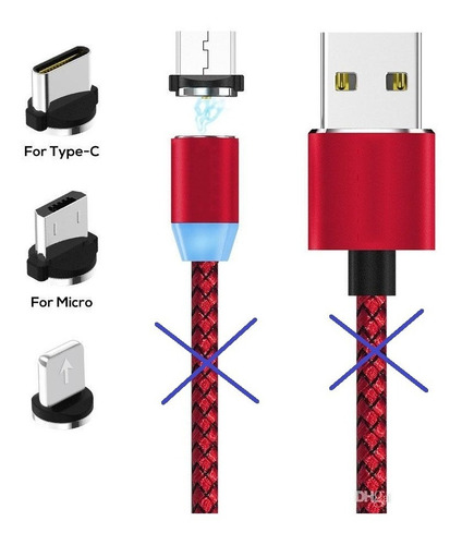 Conector O Entrada A Eleccion Cargador Imantado / Chimuelocl